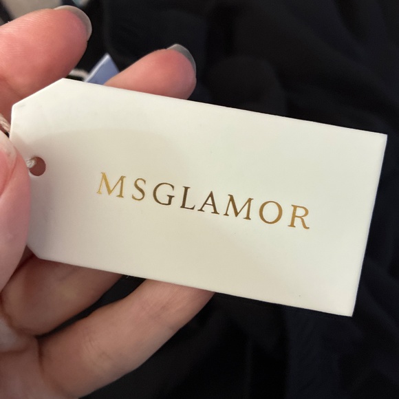 Flowy Wideleg Black Trousers - Picture 4 of 6